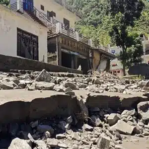 Rescue teams evacuating Ramban residents during cloudburst