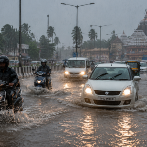 Odisha Weather Update: Heavy rainfall causes waterlogging as Bay of Bengal system intensifies
