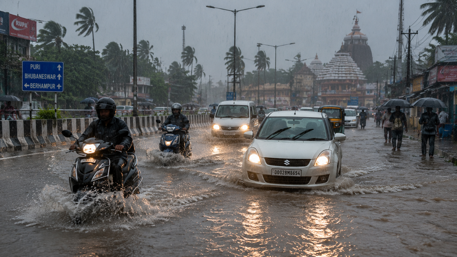 Heavy rainfall causes waterlogging as Bay of Bengal system intensifies