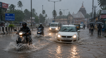 Odisha Weather Update: Heavy rainfall causes waterlogging as Bay of Bengal system intensifies